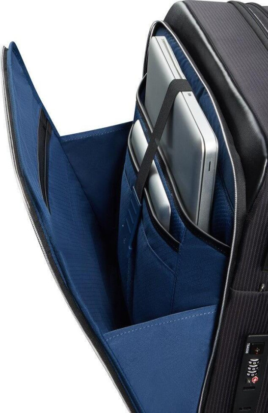 Splendix utvidbar kabinkoffert med 4 hjul 55 cm Black