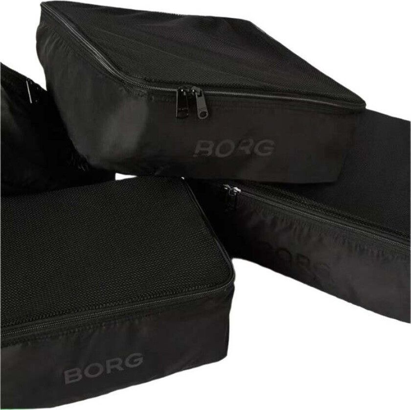 pakkekuber med 4 poser Svart