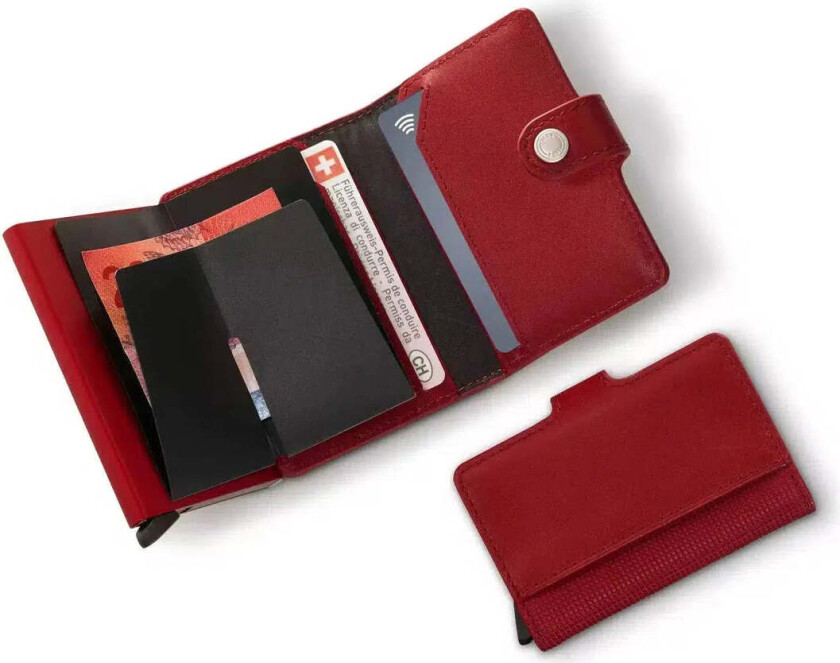 Altius Secrid Leather Card Wallet Victorinox Red