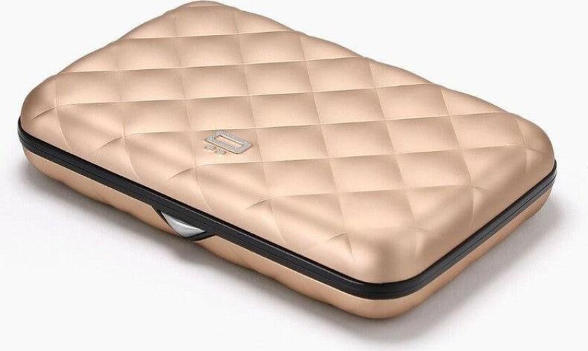 Quilted Aluminium Kortholder Gull farget