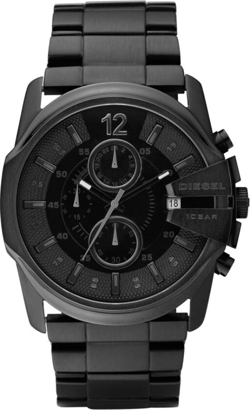 Herreklokke DZ4180 Master Chief Sort/Stål Ø45 mm