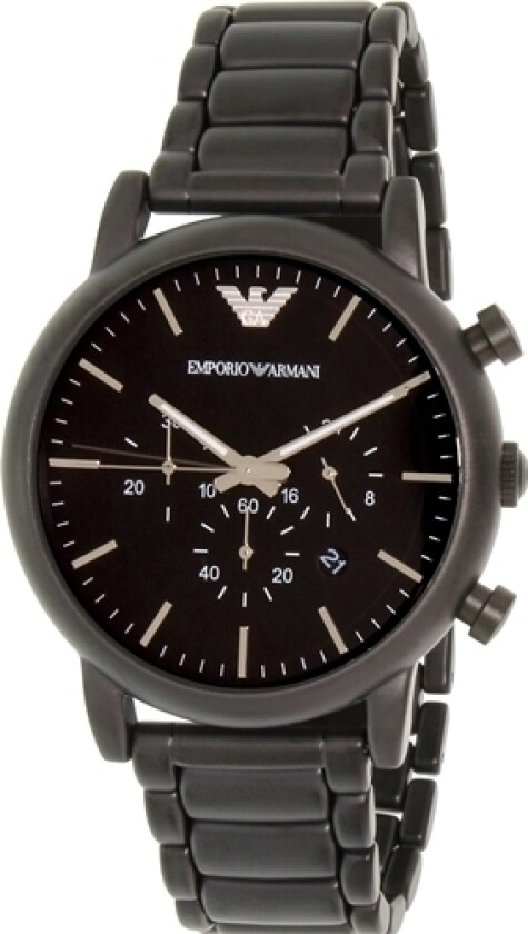 Herreklokke AR1895 Dress Sort/Stål Ø46 mm