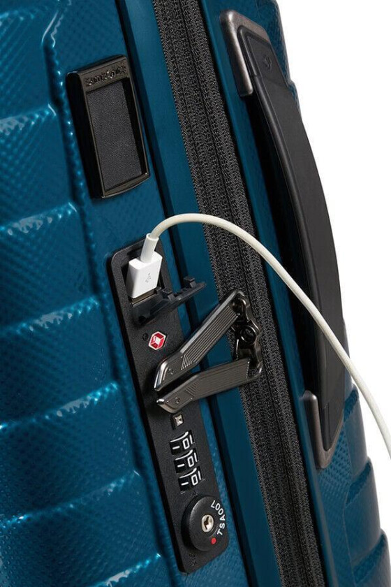 PROXIS Utvidbar Smal kabinkoffert 35 cm bredde 4 hjul Petrol Blue