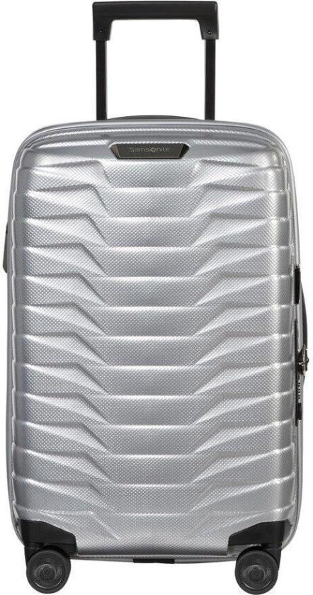 PROXIS Utvidbar Smal kabinkoffert 35 cm bredde 4 hjul Silver