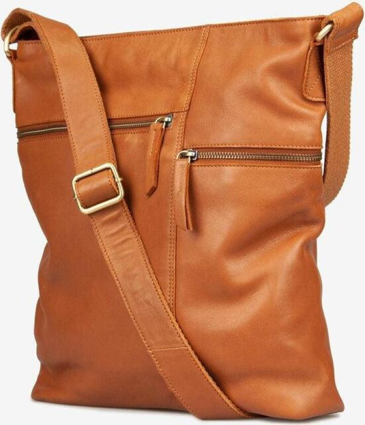 Bridget crossbody skinnveske Cognac