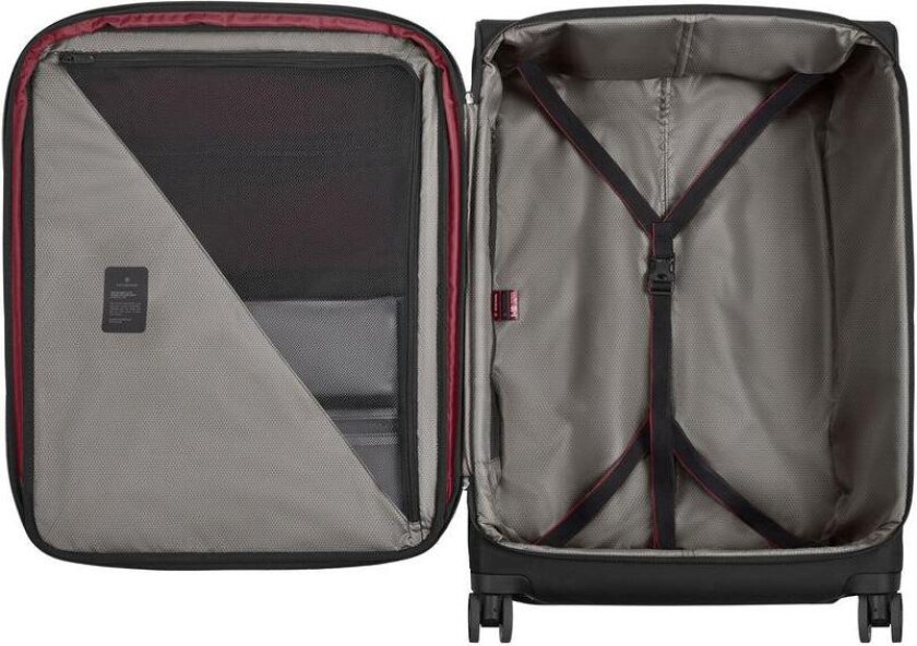 Crosslight Stor utvidbar Koffert 110 liter Svart