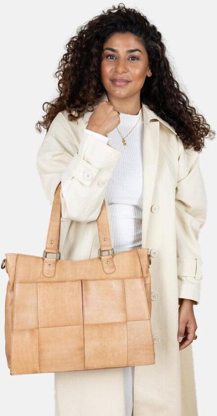Liva Urban skulderveske i skinn Desert Sand