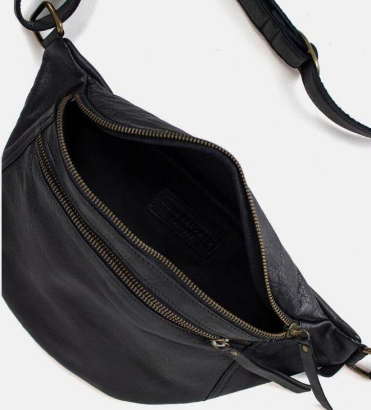 Faust Urban bumbag i skinn Svart