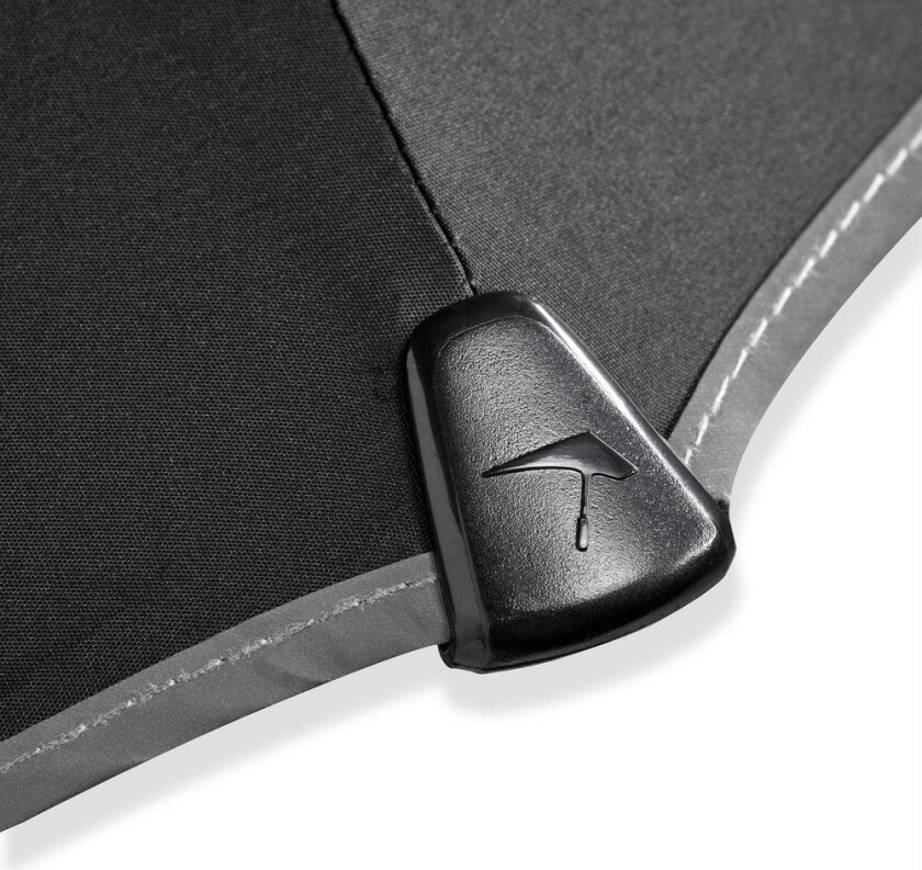 paraply mini automatic pure black Reflective