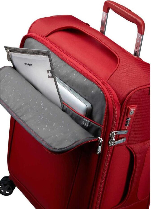 D'Lite kabinkoffert med 4 hjul 55 cm 1,9 kg Chili Red