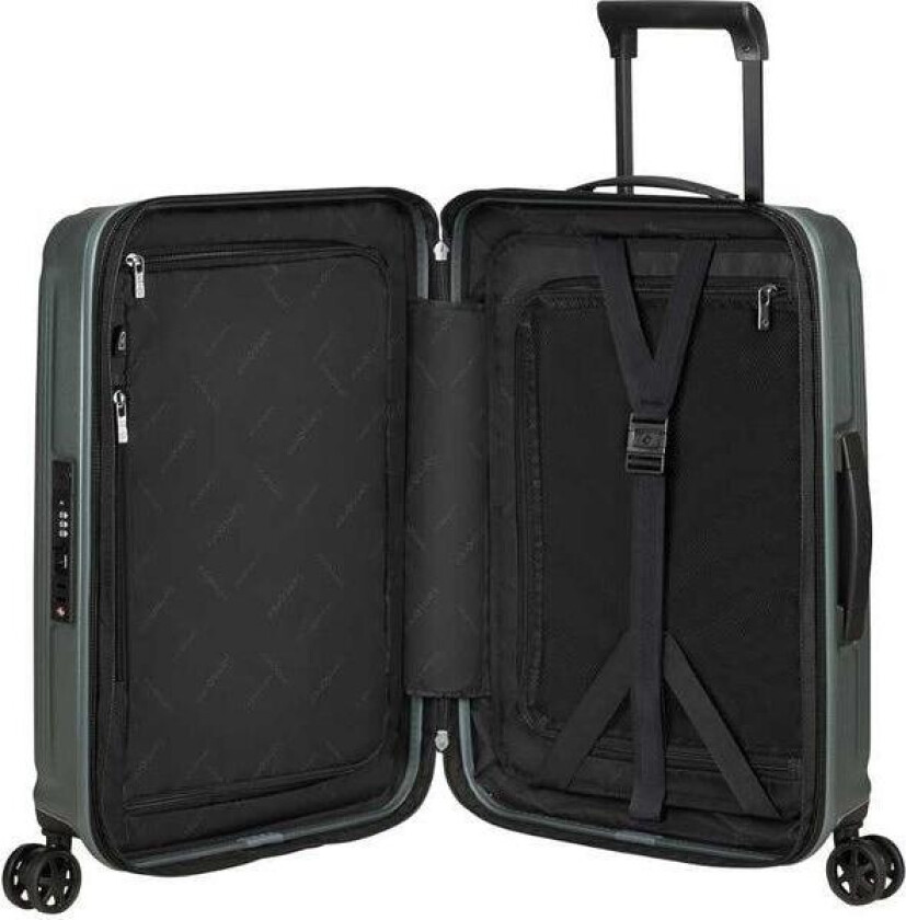 NUON utvidbar Kabin koffert 55 cm Matt Sage Khaki