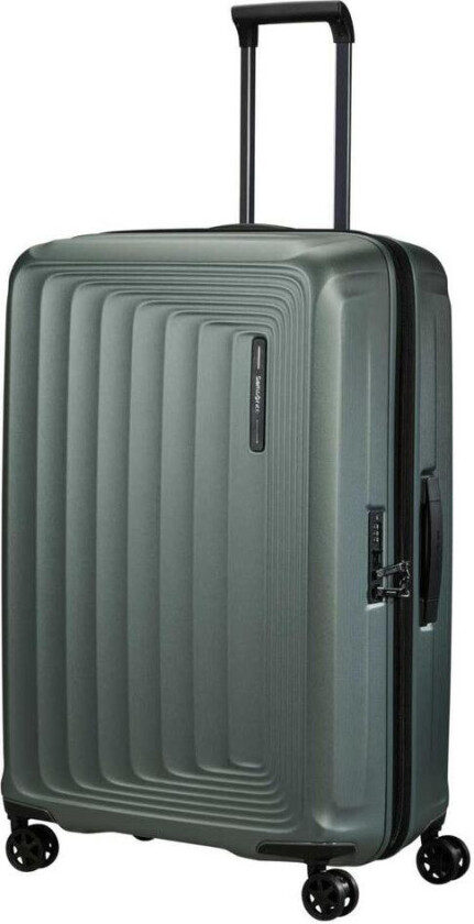 NUON utvidbar stor koffert 75 cm Matt Sage Khaki