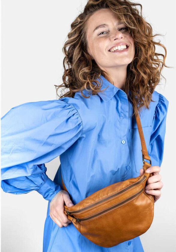 Faust Urban bumbag i skinn Burned Tan