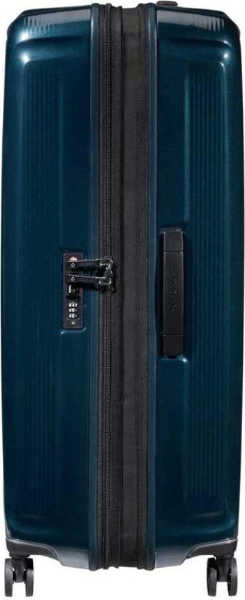 NUON utvidbar XL koffert 81 cm Metallic dark blue