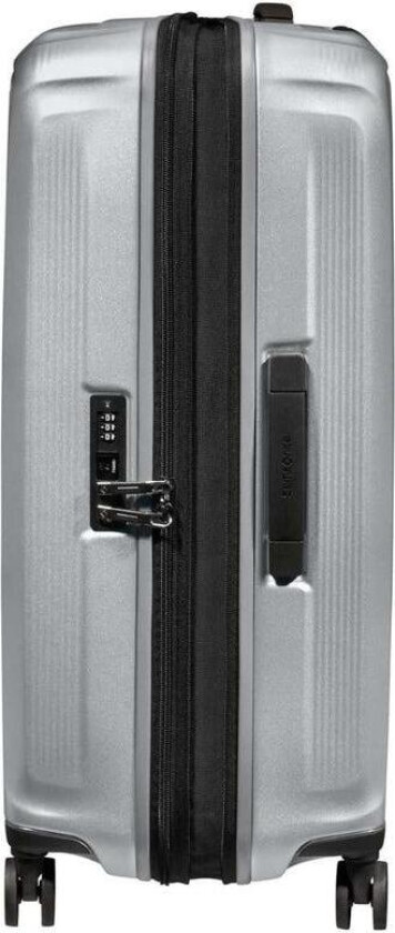 NUON utvidbar Medium koffert 69 cm Matt Silver