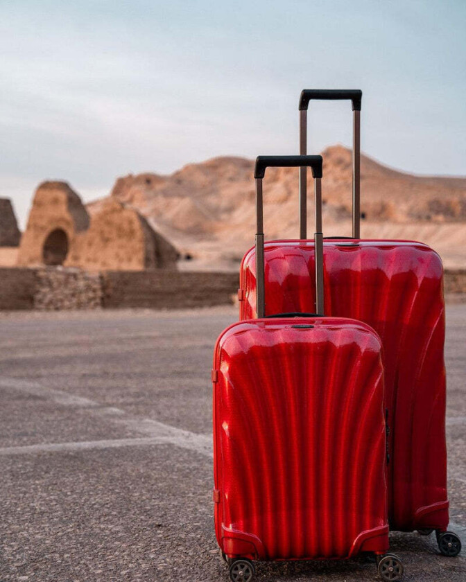 C-Lite Ultralett hard Medium koffert 69 cm/68 L Rød