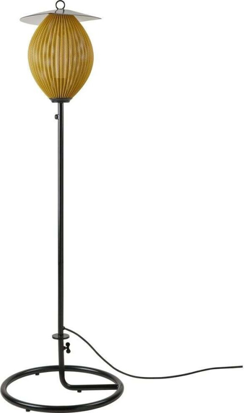 - Satellite Utendørs Gulvlampe Mustard Gold/Black GUBI
