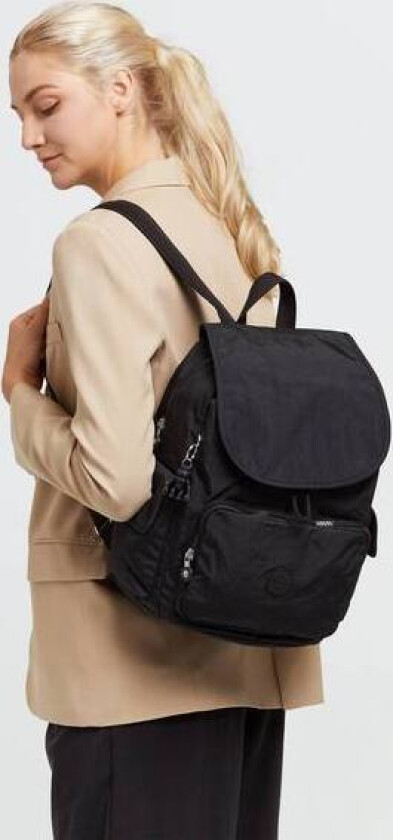 City Pack medium ryggsekk Black Noir