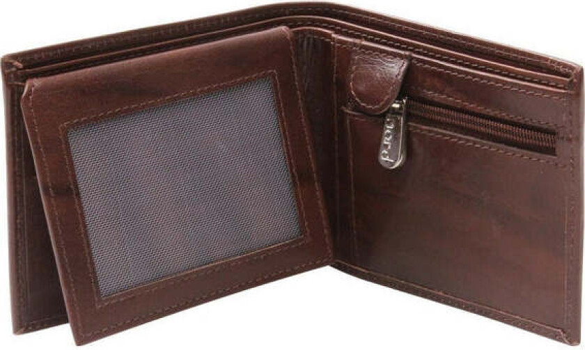 Dollar herre skinn lommebok 7 kort/ myntlomme Brun