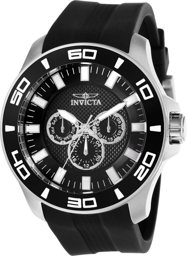 Herreklokke 28000 Pro Diver Sort/Gummi Ø50 mm