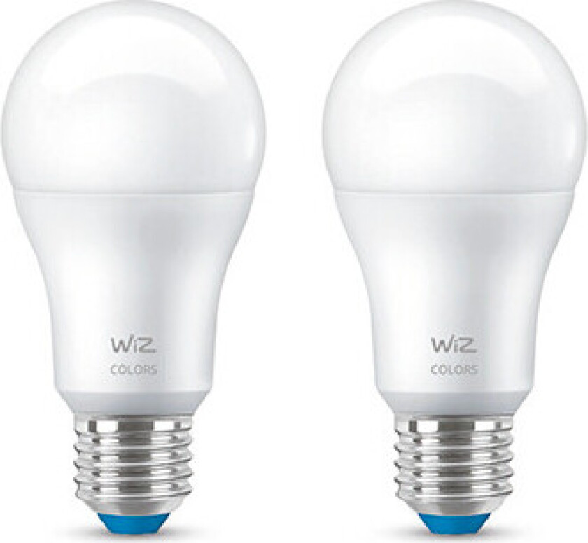 - Lyspærer Smart Color 8,5W 806lm 2200-6500K RGB 2-pack E27