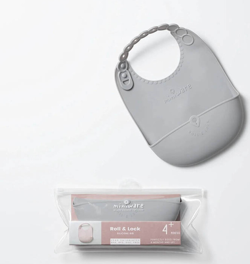 Sammenleggbar smekke, Miniware, Grå