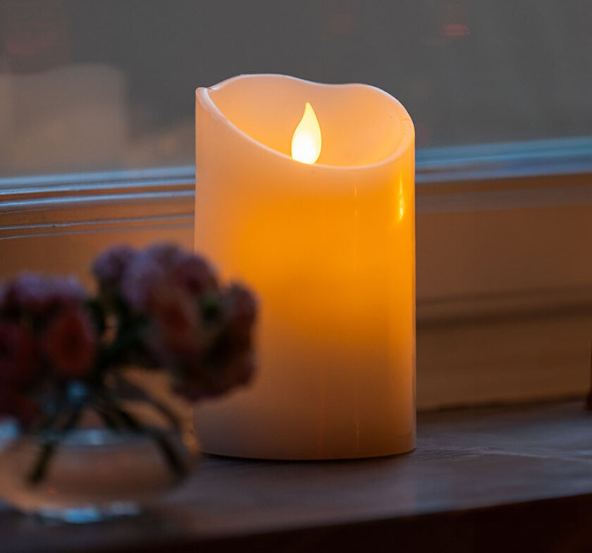 Kubbelys med blafrende flamme, 12,5 cm