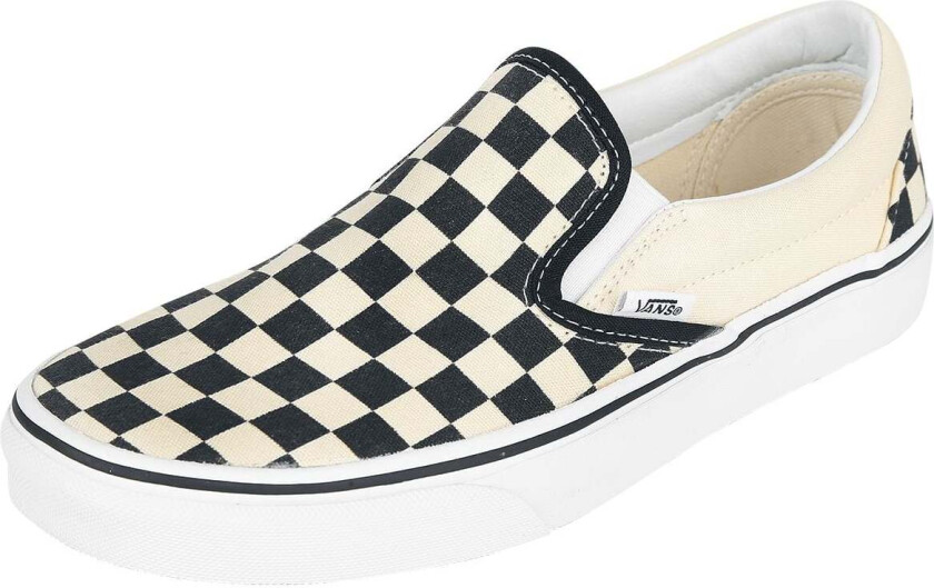 Sneakers - Classic Slip On Checkerboard - EU36 til EU44 - Unisex - svart-råhvit