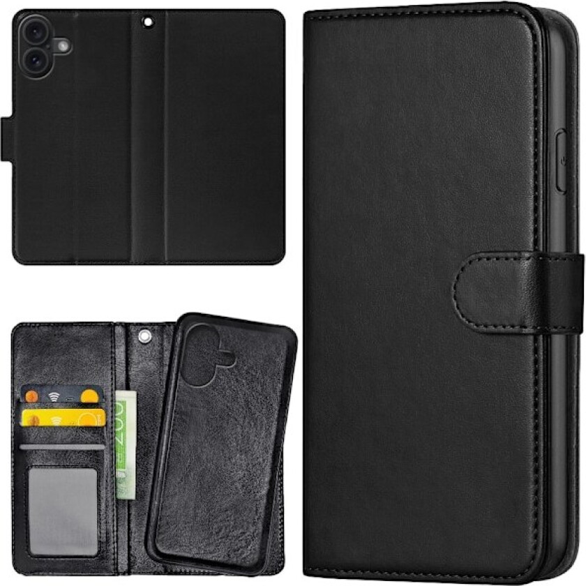 iPhone 16 Plus - Lommebok Deksel Svart