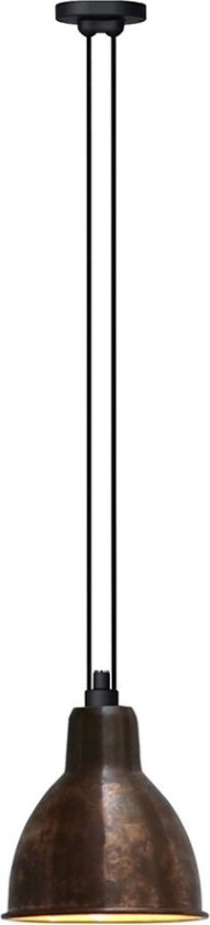 - 322 XL Pendel Rund Rå Kobber Lampe Gras