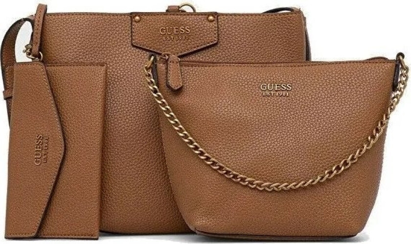 Brenton, Ecological Leather, Textile Bag, Rigid Structure, Caramel, 6432, For Women, 22 X 18 X 9 Cm For Women