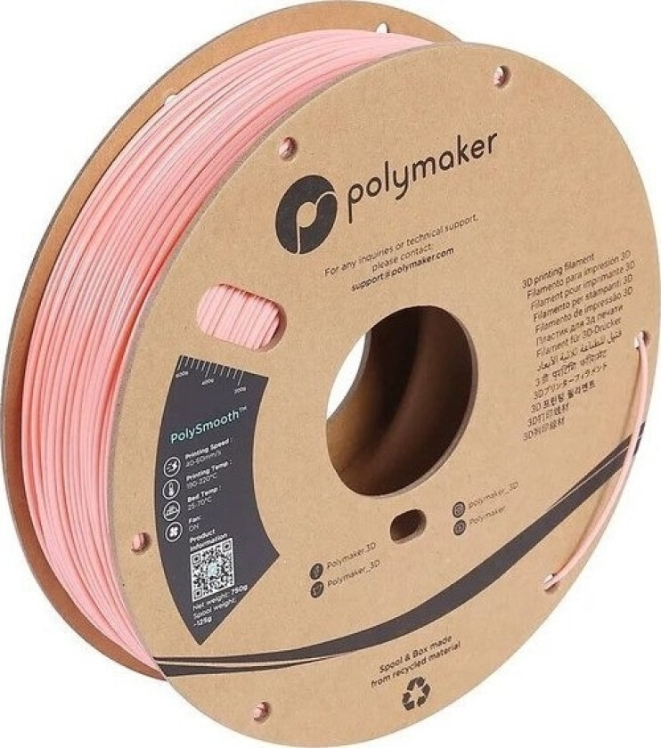 Filament maker smooth Pvb 1,75Mm, 0,75Kg - Pink}