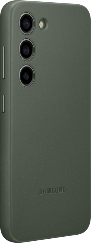 Galaxy S23 Leather Case, Green