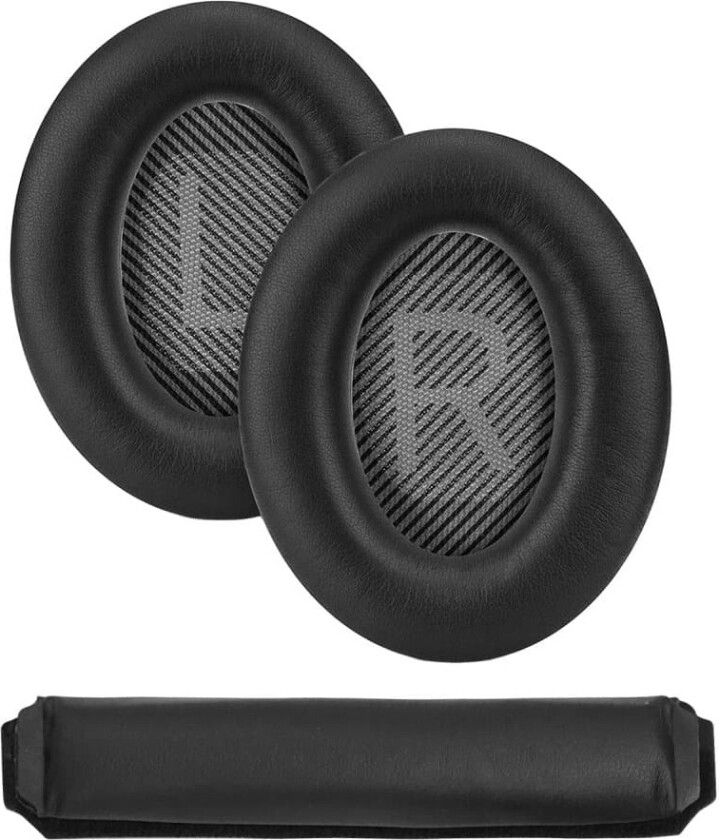 Øreputer og bøylepute til Bose QC15 QC25 QC35 hodetelefoner