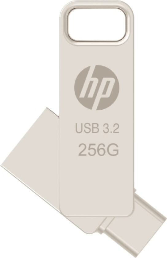 Hp 256Gb X206c Otg Type-C Metal Flash Drive (Hpfd206c-256)