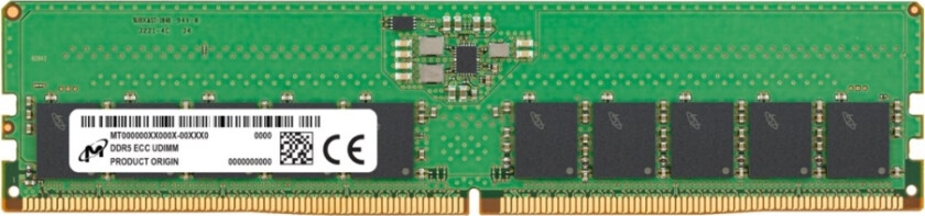 Micron Ecc Udimm Ddr5 16Gb 1Rx8 5600Mhz Pc5-44800 Mtc10c1084s1ec56br
