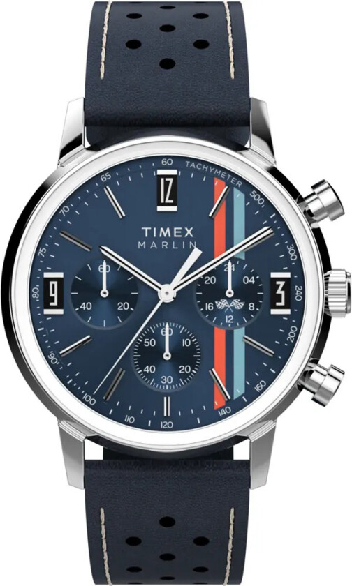 Marlin Chronograph TW2W99000 - Kvarts - Sølv - Herreklokker - Skinn - Akryl