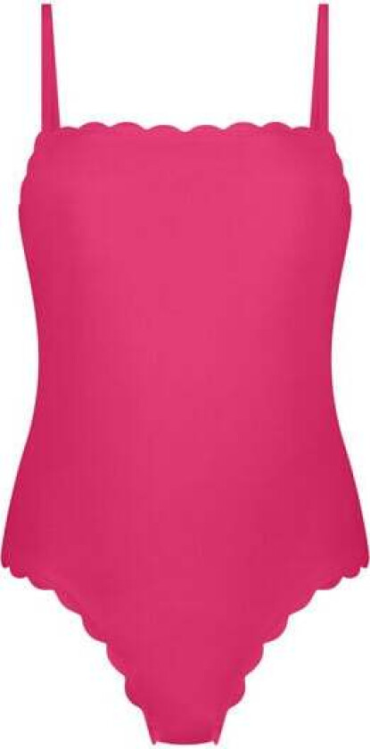 Badedrakt Shaping Bandeau Scallop Rosa
