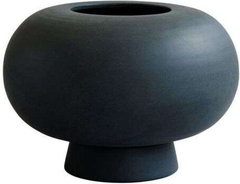 - Kabin Vase Fat Black