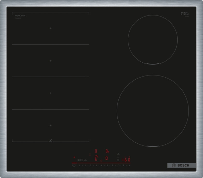 Pix645hc1e Series 6, Autonomous Hob (Black/Stainless Steel, 60 Cm)