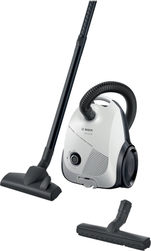 Serie | 2 Bgls2wh1h - Støvsuger - Kanister - Pose - Hvit
