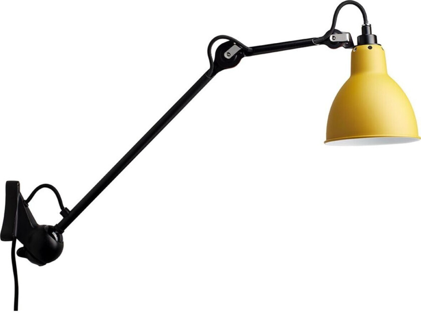 - 222 Vegglampe Gul/Svart Lampe Gras