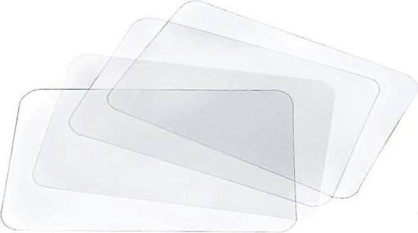 Transparent Spisebrikke Vaskbar Spisebrikke For Varmebestandig Sklisikker Kjøkken Spisebrikke Bord (8 Stk)