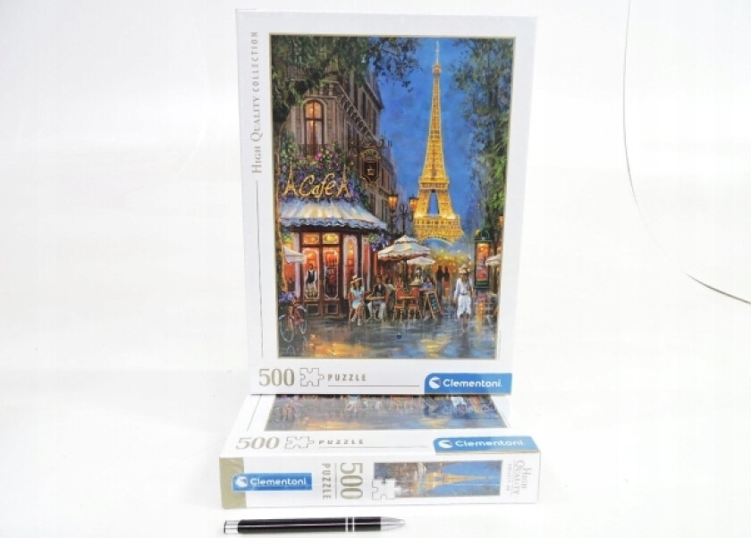 Cle Puzzle 500 Hq Night At The Eiffcafe 35571