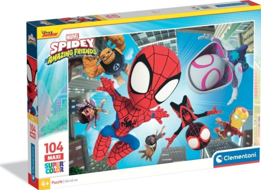 Cle Puzzle 104 Maxi Superkolor Spidey_Frien.23777