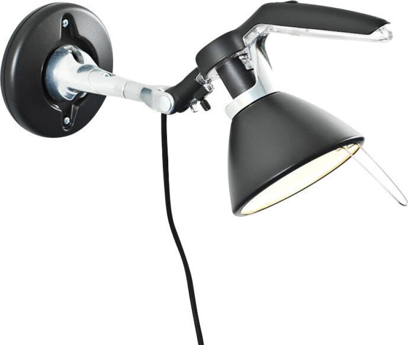 - Fortebraccio Vegglampe Svart E14