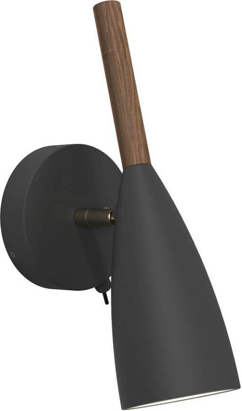 - Pure Vegglampe Black/Walnut