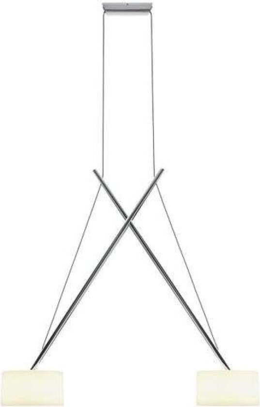 - Twin LED Pendel Chrome/Glass