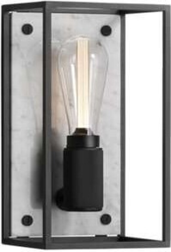 - Caged Vegglampe Medium White Marble