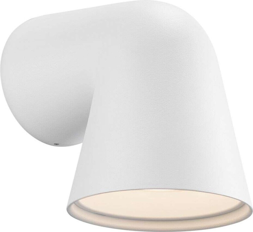 - Front Single Vegglampe White